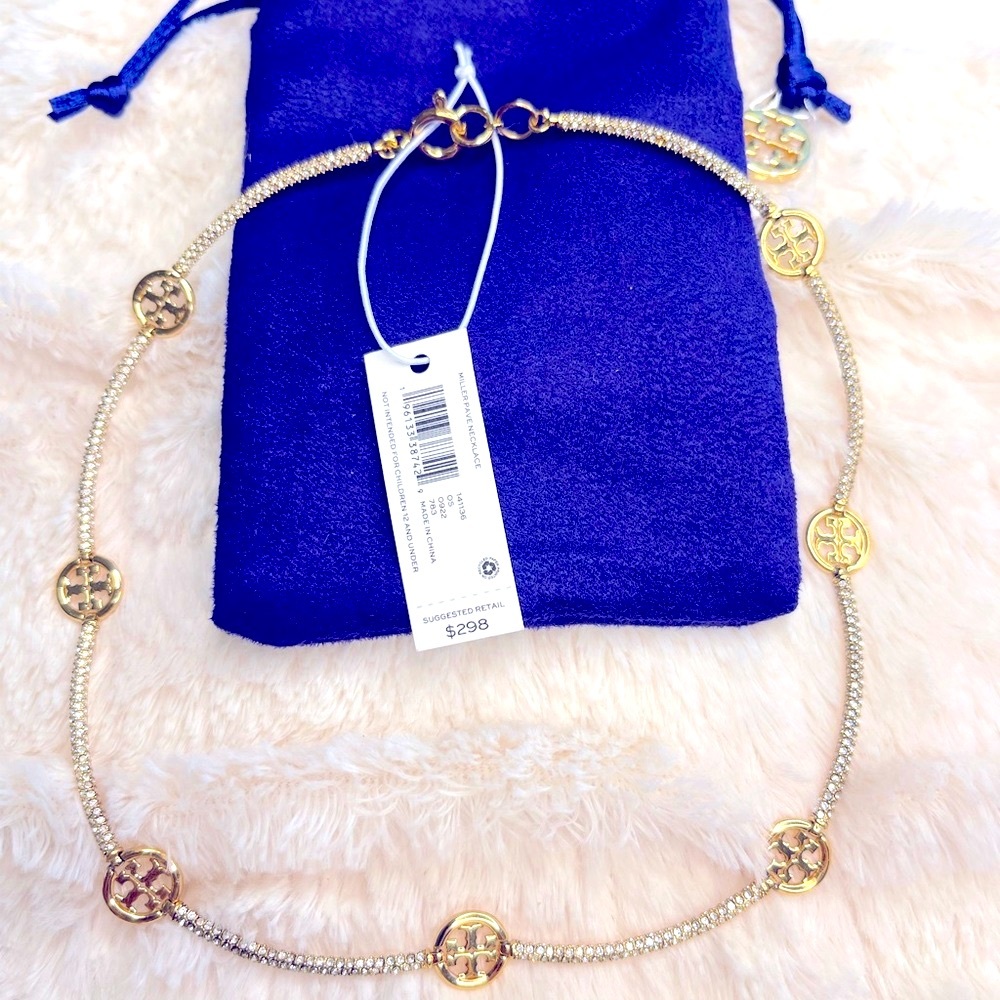Tory Burch Miller Pave Necklace ✨💠✨💠✨💠